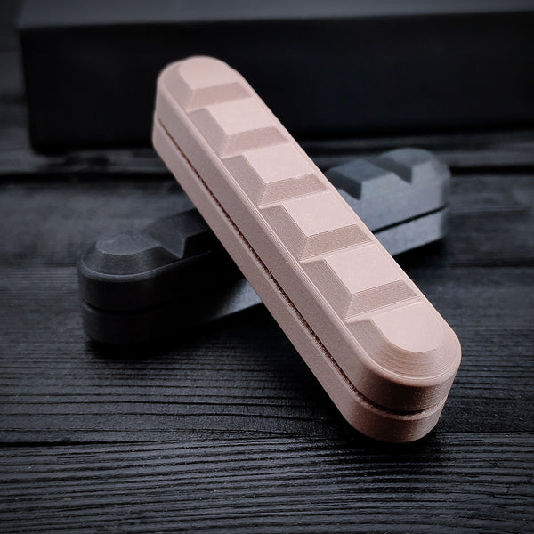 [6510] Fine 3D Printed Crispy 7 Stages Chocolate Bar Fidget Slider