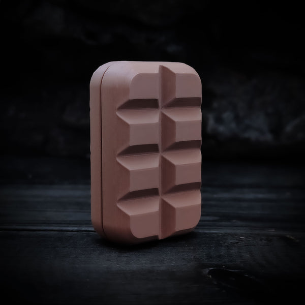 [6502] Fine 3D Printed Milk Chocolate Blocks Fidget Slider