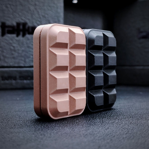 [6502] Fine 3D Printed Milk Chocolate Blocks Fidget Slider