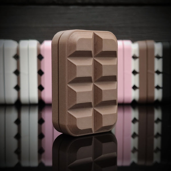 [6502] Fine 3D Printed Milk Chocolate Blocks Fidget Slider