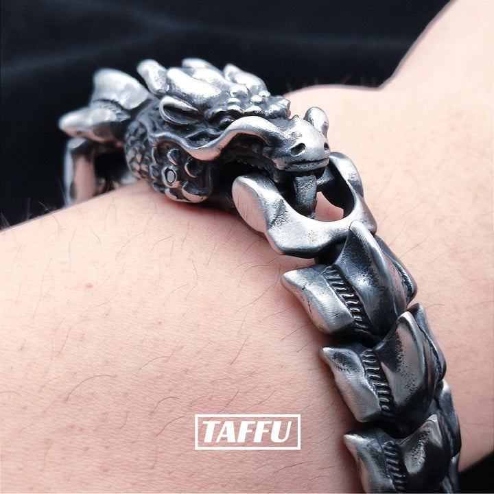 [2009] Hand Made SS316L Craft Hand Made Dragon Bracelet - Taffu Craft Studio